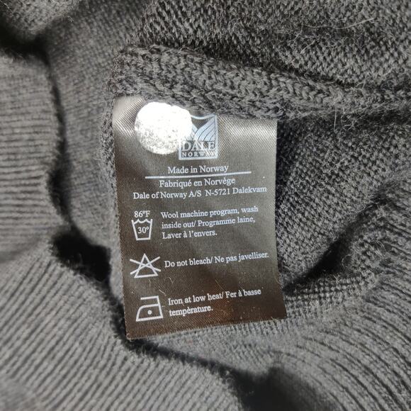 Dale of Norway Lahti Merino Wool Fair Isle 1/4 Zip Sweater Large Ski *Repaired - Picture 10 of 13